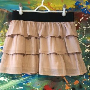 Charlotte Russe light pink shimmer skirt